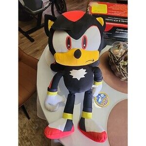 Toy Factory SONIC THE HEDGEHOG - Shadow Jumbo Giant Plush 24" Big Head w/ Tag